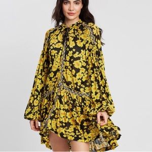 Free People Love Letter Floral Print Tunic SZ-S